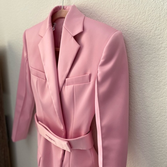 Like new Alexander Wang pink Belted Double Breasted Blazer Dress0 $995 - Picture 13 of 15